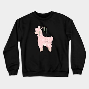 Cherry Blossom Llama Crewneck Sweatshirt